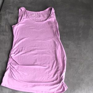 Lavender maternity tank top